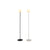 Solarlampe Home ESPRIT Schwarz 25 x 25 x 140 cm