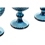 Gläsersatz Home ESPRIT Blau Kristall 260 ml (6 Stück)