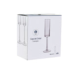 Champagnerglas Home ESPRIT Durchsichtig Kristall 160 ml (6 Stück)