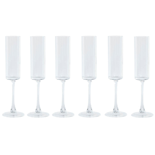 Champagnerglas Home ESPRIT Durchsichtig Kristall 160 ml (6 Stück)