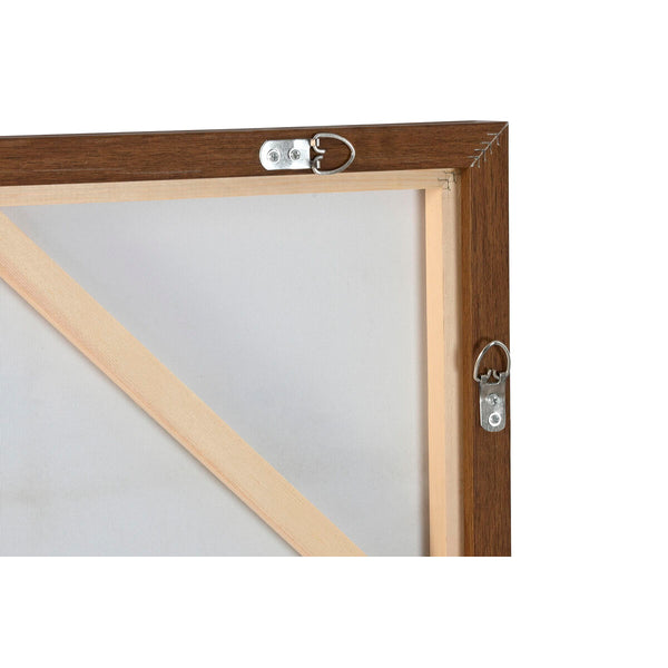 Leinwand Home ESPRIT Weiß Braun Schwarz abstrakt Urban 90 x 4 x 120 cm (2 Stück)