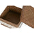 Korb-Set Home ESPRIT Weiß natürlich Naturfaser Boho Abgenutzt 30 x 30 x 19 cm 4 Stücke