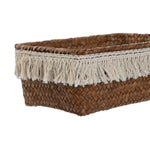 Korb-Set Home ESPRIT Naturfaser Boho Abgenutzt 23 x 17 x 10 cm
