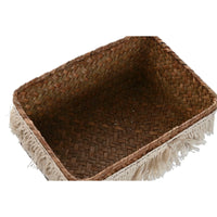 Korb-Set Home ESPRIT Naturfaser Boho Abgenutzt 23 x 17 x 10 cm