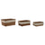 Korb-Set Home ESPRIT Naturfaser Boho Abgenutzt 23 x 17 x 10 cm