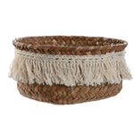 Korb-Set Home ESPRIT Naturfaser Boho Abgenutzt 16 x 16 x 6 cm