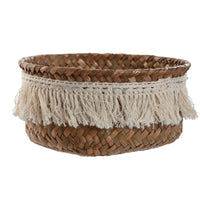 Korb-Set Home ESPRIT Naturfaser Boho Abgenutzt 16 x 16 x 6 cm