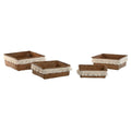 Korb-Set Home ESPRIT Naturfaser Boho Abgenutzt 26 x 26 x 10 cm