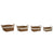 Korb-Set Home ESPRIT Naturfaser Boho Abgenutzt 33 x 25 x 15 cm