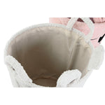 Dekorativer Korb Home ESPRIT Braun Beige Rosa 35 x 35 x 41 cm (3 Stück)