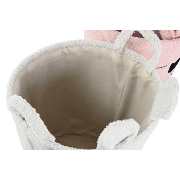 Dekorativer Korb Home ESPRIT Braun Beige Rosa 35 x 35 x 41 cm (3 Stück)