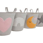 Dekorativer Korb Home ESPRIT Bunt 36 x 36 x 40 cm (4 Stück)