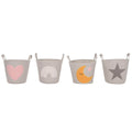 Dekorativer Korb Home ESPRIT Bunt 36 x 36 x 40 cm (4 Stück)