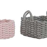Korb-Set Home ESPRIT Schnur 32 x 25 x 15 cm