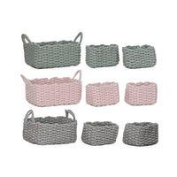 Korb-Set Home ESPRIT Schnur 32 x 25 x 15 cm