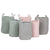Korb-Set Home ESPRIT grün Grau Rosa Schnur 30 x 30 x 43 cm 2 Stücke (3 Stück)