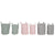 Korb-Set Home ESPRIT grün Grau Rosa Schnur 30 x 30 x 43 cm 2 Stücke (3 Stück)