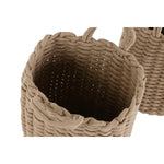 Korb-Set Home ESPRIT Weiß Beige Schnur 30 x 30 x 43 cm 2 Stücke (2 Stück)