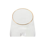 Gläsersatz Home ESPRIT Durchsichtig Gold Kristall 400 ml (6 Stück)