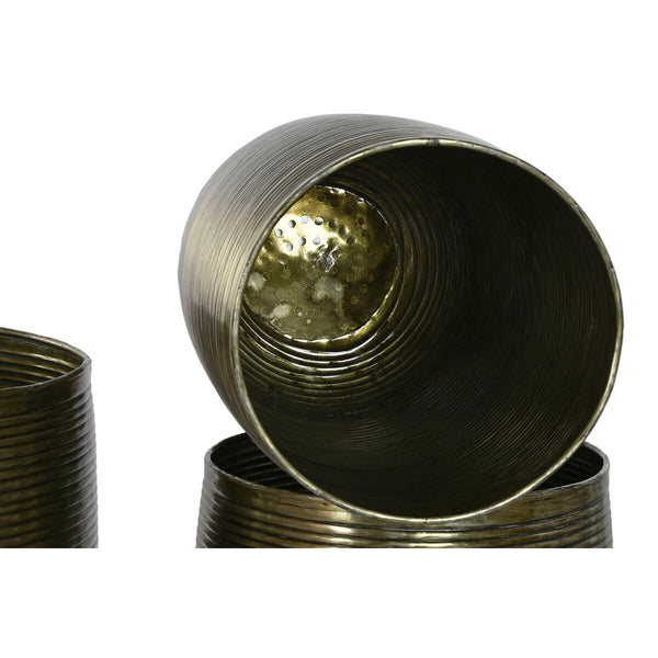 Blumentopf Home ESPRIT Kupfer Aluminium Moderne 50 x 50 x 89 cm 51,5 x 51,5 x 91 cm (5 Stück)