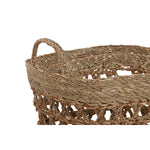 Korb-Set Home ESPRIT Seegras Tropical 45 x 35 x 35 cm