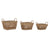 Korb-Set Home ESPRIT Seegras Tropical 45 x 35 x 35 cm