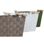 Korb-Set Home ESPRIT grün Grau Creme Holz Polypropylen 43 x 30 x 30 cm 3 Stücke (3 Stück)