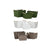 Korb-Set Home ESPRIT grün Grau Creme Holz Polypropylen 43 x 30 x 30 cm 3 Stücke (3 Stück)