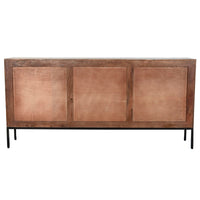 Anrichte Home ESPRIT Weiß Metall Mango-Holz 180 x 40 x 85 cm