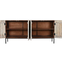 Anrichte Home ESPRIT Weiß Metall Mango-Holz 180 x 40 x 85 cm