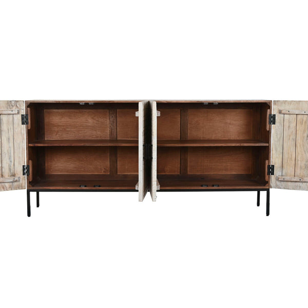 Anrichte Home ESPRIT Weiß Metall Mango-Holz 180 x 40 x 85 cm