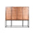 Schrank Home ESPRIT Weiß Schwarz Metall Mango-Holz 180 x 40 x 160 cm