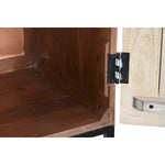 Schrank Home ESPRIT Weiß Schwarz Metall Mango-Holz 180 x 40 x 160 cm