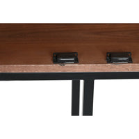 Schrank Home ESPRIT Weiß Schwarz Metall Mango-Holz 180 x 40 x 160 cm