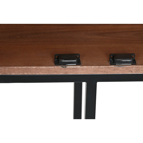 Schrank Home ESPRIT Weiß Schwarz Metall Mango-Holz 180 x 40 x 160 cm