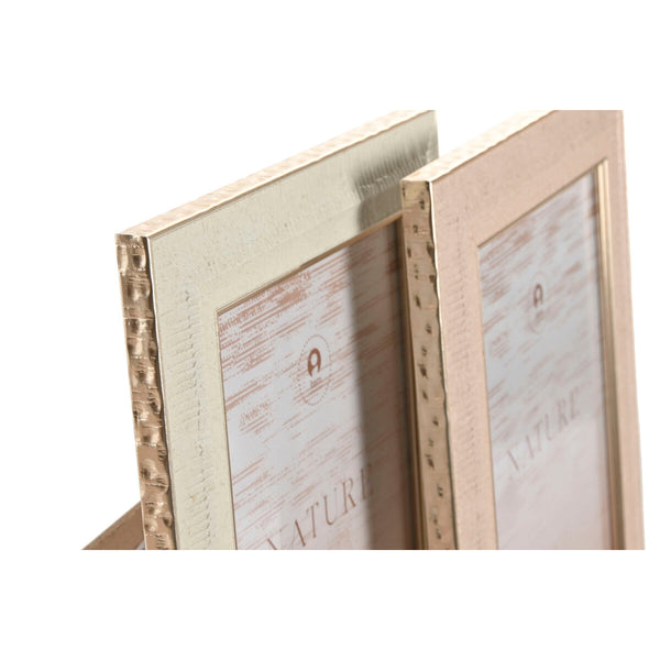 Fotorahmen Home ESPRIT Braun Beige Kristall polystyrol Scandi (4 Stück)