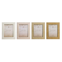 Fotorahmen Home ESPRIT Braun Beige Kristall polystyrol Scandi (4 Stück)