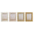 Fotorahmen Home ESPRIT Braun Beige Kristall polystyrol Scandi (4 Stück)