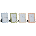 Fotorahmen Home ESPRIT Blau Weiß grün Rosa Kristall ABS Skandinavisch (4 Stück)