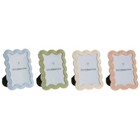 Fotorahmen Home ESPRIT Blau Weiß grün Rosa Kristall ABS Skandinavisch (4 Stück)