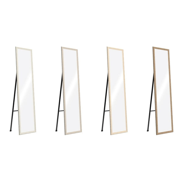 Ankleidespiegel Home ESPRIT Braun Beige Grau Kristall polystyrol 35,5 x 40 x 156 cm (4 Stück)