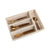 Besteckkasten Home ESPRIT Weiß natürlich Bambus 34 x 24 x 6 cm