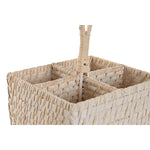 Besteckkorb Home ESPRIT Weiß natürlich Bambus 19 x 19 x 27 cm
