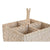 Besteckkorb Home ESPRIT Weiß natürlich Bambus 19 x 19 x 27 cm