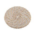 Untersetzer Home ESPRIT Weiß natürlich Bambus Rattan 12 x 12 x 6 cm