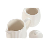 Milchkännchen und Zuckerdose Home ESPRIT Weiß Porzellan 250 ml 12 x 7,6 x 9 cm 2 Stücke
