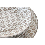 Geschirr Home ESPRIT Beige Porzellan Moderne 18 Stücke