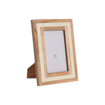 Fotorahmen Home ESPRIT Weiß natürlich Knochen Mango-Holz Urban
