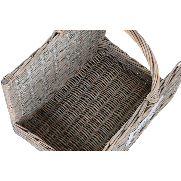 Brennholzträger Home ESPRIT natürlich korb 47 x 35 x 54 cm