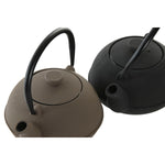 Teekanne Home ESPRIT Schwarz Beige Edelstahl Eisen 300 ml (2 Stück)
